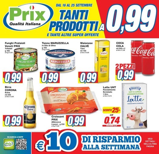 Prix - Tanti prodotti a 0.99