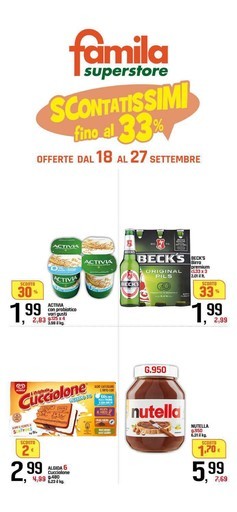 Volantino Famila Superstore