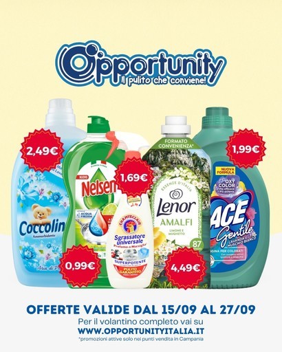 Volantino Opportunity Shop