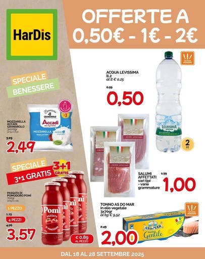 Hardis - Offerte a 0,50 euro 1 euro 2 euro