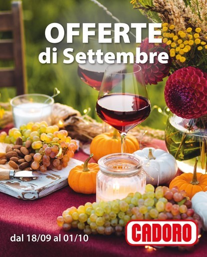 Cadoro - Offerte di Settembre