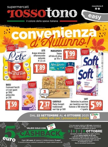 Volantino Supermercati Rossotono Easy