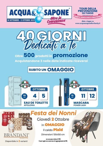 Acqua e Sapone - 40 GIORNI Dedicati a Te