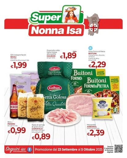 Supermercati Nonna Isa - Promozione dal 23 settembre al 5 ottobre