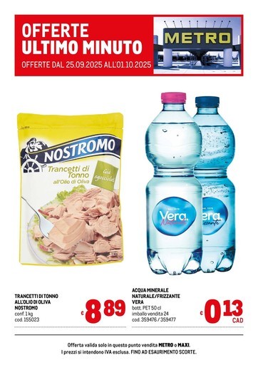 Metro - Offerte ultimo minuto