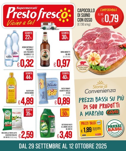 Volantino Presto Fresco