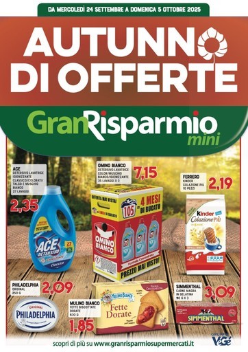 Volantino Supermercati Gran Risparmio
