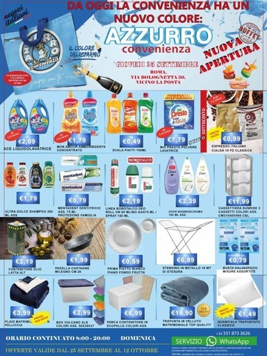 Volantino Azzurro Convenienza
