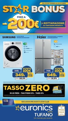 Euronics - STAR BONUS MENO 200