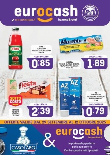 Eurocash - OFFERTE VALIDE DAL 29 SETTEMBRE AL 12 OTTOBRE 2025