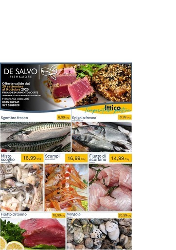 Pescheria De Salvo - Offerte valide dal 29 settembre al 9 ottobre