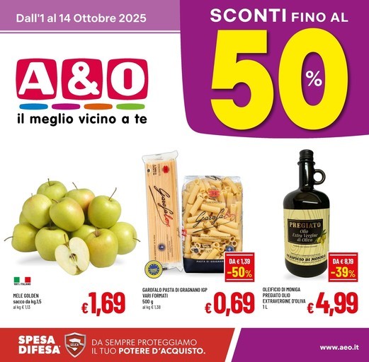 A&O - SCONTI FINO AL 50%