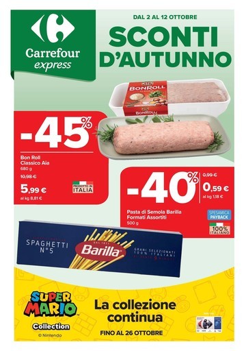 Carrefour Express - Sconti d'autunno