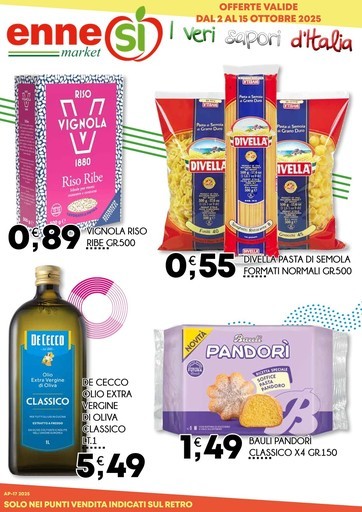 Ennesi Supermercati - OFFERTE VALIDE DAL 2 AL 15 OTTOBRE 2025