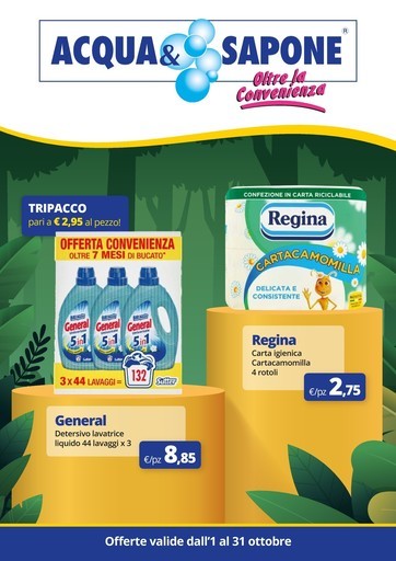 Volantino Acqua e Sapone