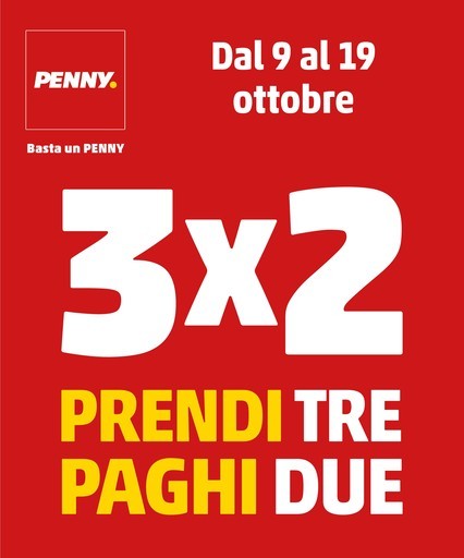 PENNY - Prendi 3 paghi 2