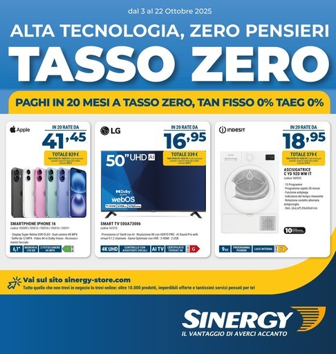Volantino Sinergy
