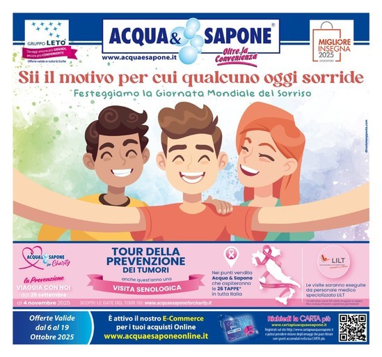 Volantino Acqua e Sapone