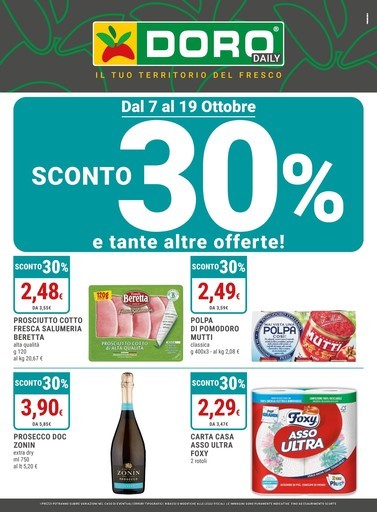 Volantino Doro Supermercati