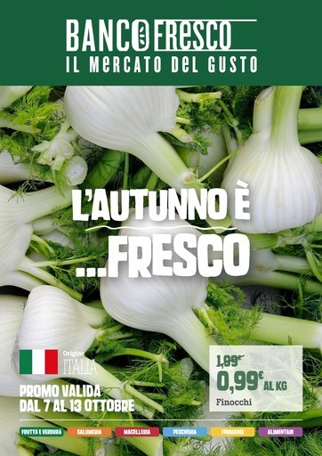 Banco Fresco - Dal 7 al 13 ottobre