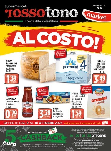 Supermercati Rossotono Market - Al costo!
