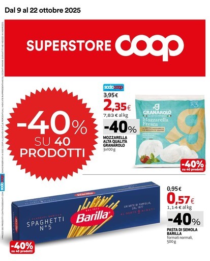 Volantino Coop Alleanza Superstore