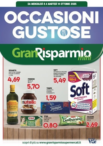 Volantino Supermercati Gran Risparmio