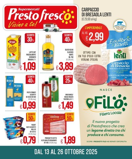 Volantino Presto Fresco