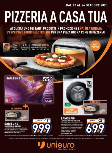 Unieuro - Pizzeria a casa tua con Unieuro!