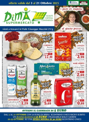 Volantino Supermercato Dima