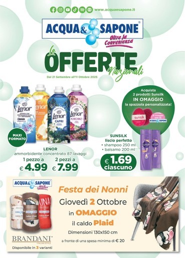 Volantino Acqua e Sapone