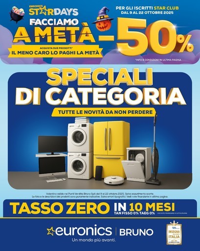 Euronics - FACCIAMO A META' -50%