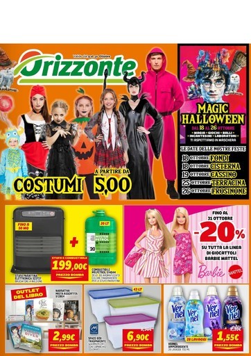 Orizzonte - Valide dal 9 al 13 ottobre
