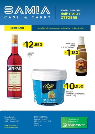 Volantino Samia Cash and Carry