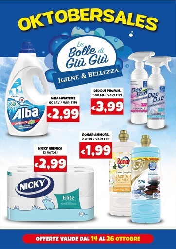 Volantino Le Bolle di Giù Giù