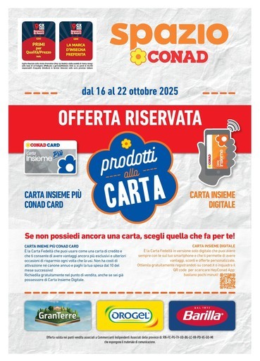 Spazio Conad - PRODOTTI ALLA CARTA
