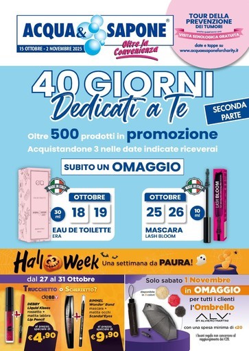 Volantino Acqua e Sapone