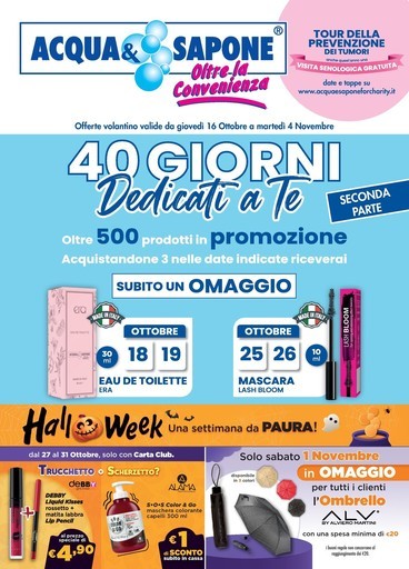 Acqua e Sapone - 40 giorni dedicati a te!