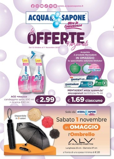 Acqua e Sapone - Le offerte nazionali