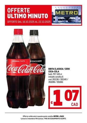 Metro - Offerte ultimo minuto