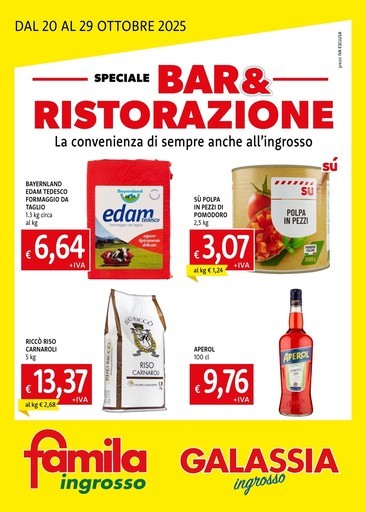 Galassia - SPECIALE BAR & RISTORAZIONE