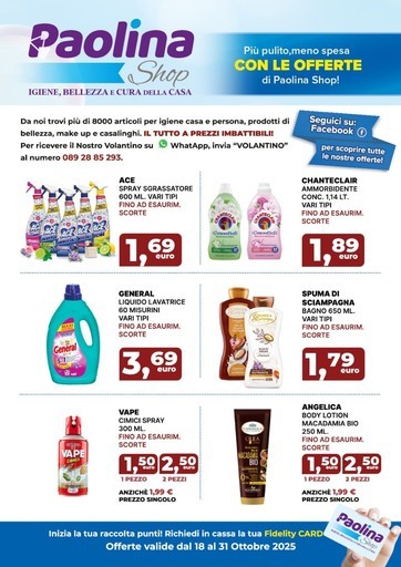 Volantino Paolina Shop