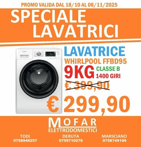 Mofar Elettrodomestici - Speciale lavatrici