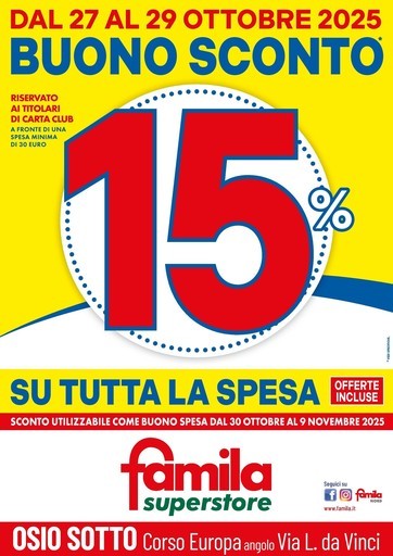 Volantino Famila Superstore