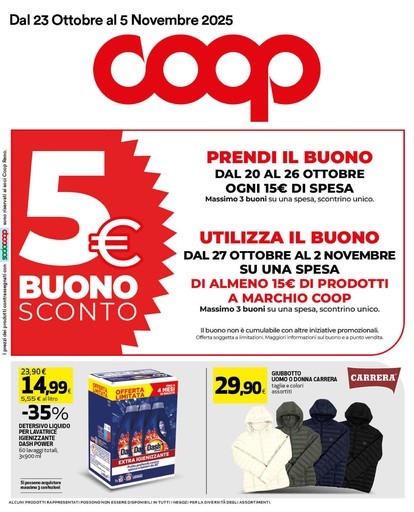 Coop - Dal 23 ottobre al 5 novembre 2025