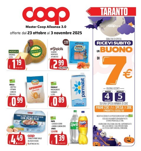 Coop - offerte dal 23 ottobre al 3 novembre 2025