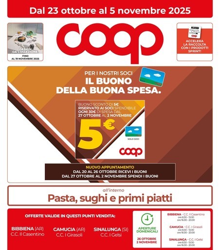 Coop - Dal 23 ottobre al 5 novembre 2025