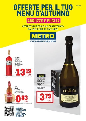 Metro - Offerte Menù d'Autunno - Area 5