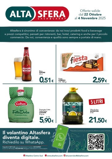 Altasfera - Offerte valide dal 22 ottobre al 4 novembre 2025