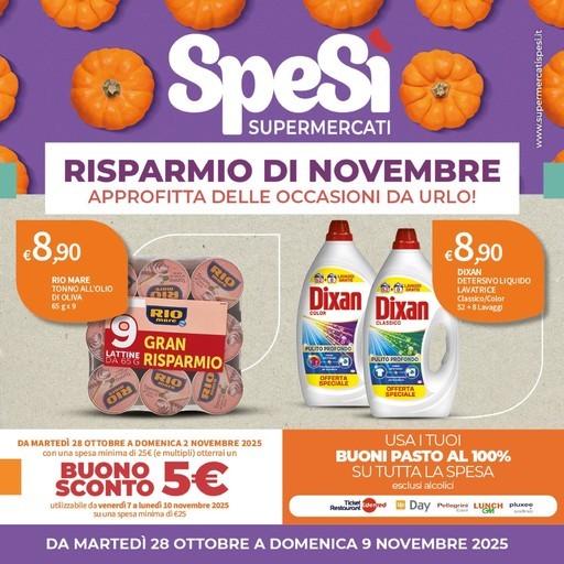 SpeSi - RISPARMIO DI NOVEMBRE